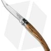 Opinel Knives No 10 Slim Stainless Steel Folding Knife Olive Wood (4" Satin) #10 -Knife Shop opinel po00645 cm