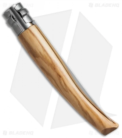 Opinel Knives No 10 Slim Stainless Steel Folding Knife Olive Wood (4" Satin) #10 4 Opinel Knives No 10 Slim Stainless Steel Folding Knife Olive Wood (4" Satin) #10 - Image 2
