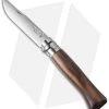 Opinel Knives No. 8 Stainless Steel Knife Walnut (3.25" Satin) #8 SS -Knife Shop opinel po00648 cm