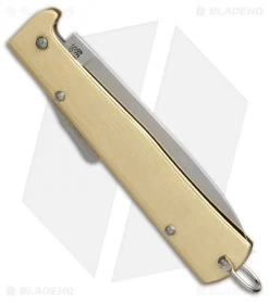 Otter Mercator Lockback Folding Knife Brass (3.5" Satin) CS 7 Otter Mercator Lockback Folding Knife Brass (3.5" Satin) CS -Knife Shop otter mercator brass cs L154B BHQ 48892 er side