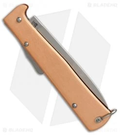 Otter Mercator Lockback Folding Knife Copper (3.5" Satin) SS -Knife Shop otter mercator copper ss OTT10626R BHQ 48889 er side