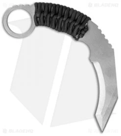 Schwartz Tactical Spartan Karambit Fixed Blade Knife (3.375" Stonewash) -Knife Shop schwartz tactical swz13 down cm