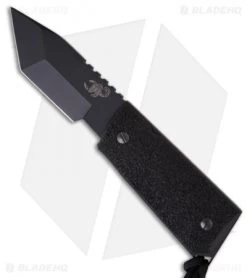 Scorpion Knives Tanto Tactical Fixed Blade Knife (3" Black Plain)