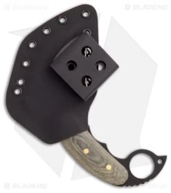 Shadow Tech Knives Combat Karambit Knife Fixed Blade Green Micarta (3" Plain) -Knife Shop shadowtech stckbm stk 062 sheath