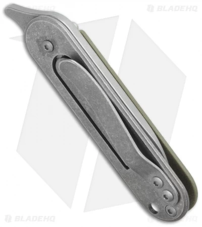 Serge Panchenko Bean Flipper OD Green G-10 (2" Tumbled) 5 Serge Panchenko Bean Flipper OD Green G-10 (2" Tumbled) - Image 3
