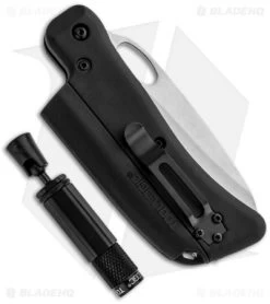 Tool Logic SL Pro 2 Folding Knife Firestarter W/ Flashlight (3" Satin Serr) SLP2 7 Tool Logic SL Pro 2 Folding Knife Firestarter W/ Flashlight (3" Satin Serr) SLP2 -Knife Shop tool logic sl1 survival light knife whistle serr open